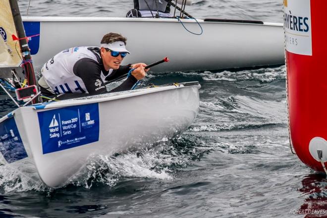 Jonathan Lobert - Sailing World Cup Hyères ©  Robert Deaves